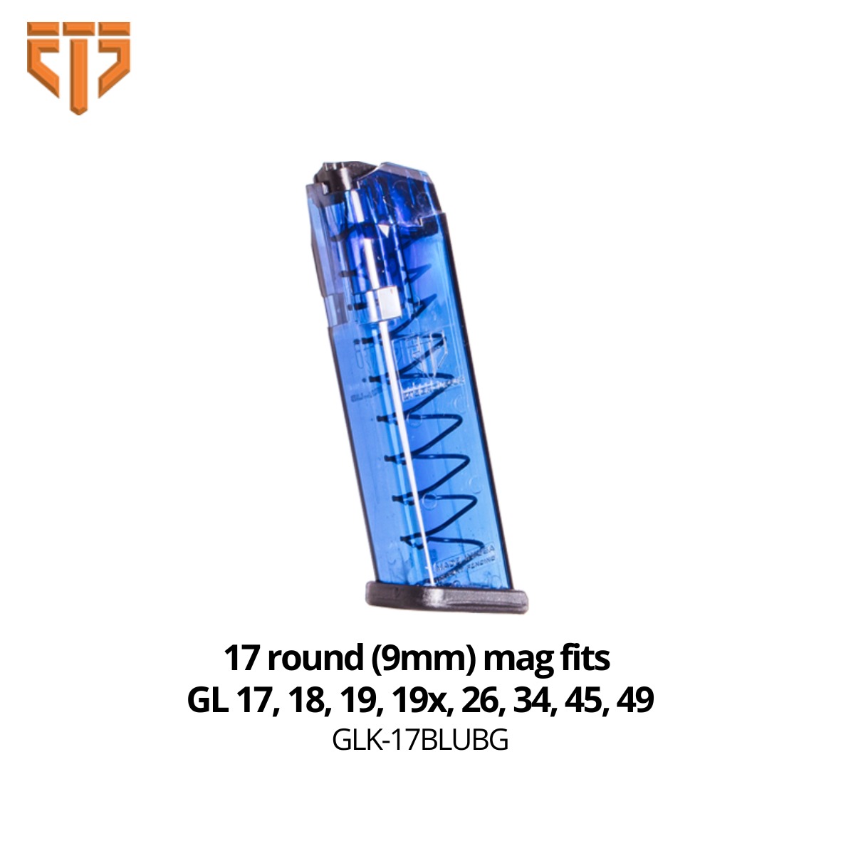 ETS Glock 17 BLUE Mag (17rd -9 mm)